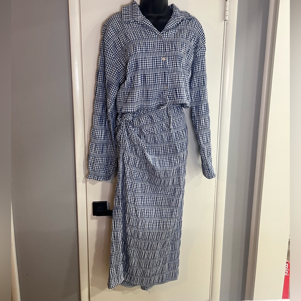 Blue pretty little thing skirt set